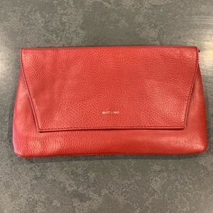 Red Vegan Matt and Nat clutch